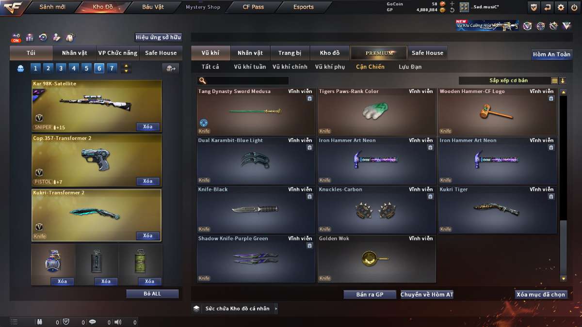 shop acc cf uy tin gia re